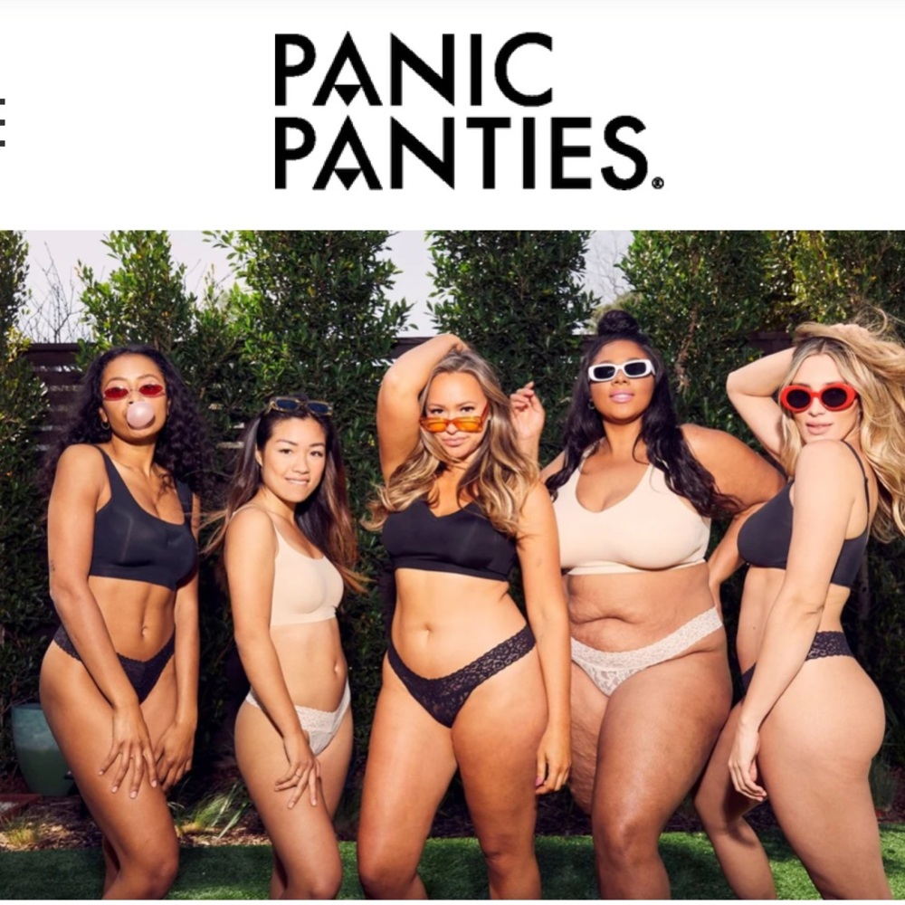 Black Mid-Rise Panic Panties New Sealed Pack Elegant Black Lace
